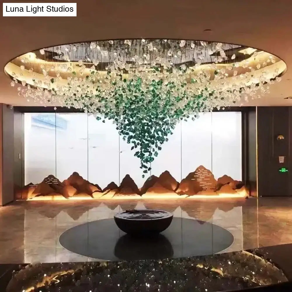 Cavaria Stone Crystal LED Chandelier – Grand Luxury Lighting