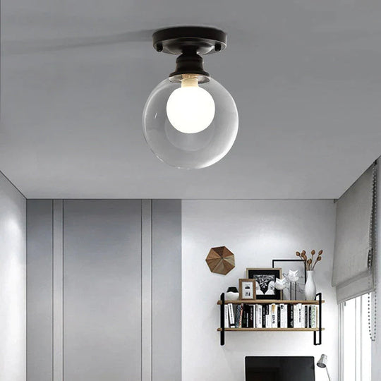 Chana - Plafonnier ampoule en verre minimaliste moderne