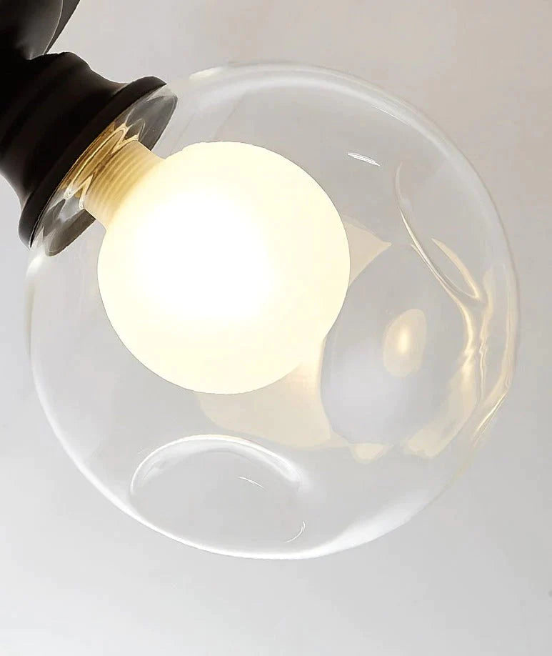Chana - Plafonnier ampoule en verre minimaliste moderne