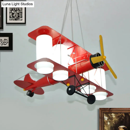 Chic Modern Metal Hanging Chandelier For Bedroom - Battle Plane Inspired