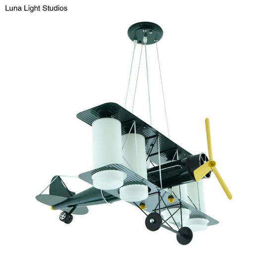 Chic Modern Metal Hanging Chandelier For Bedroom - Battle Plane Inspired