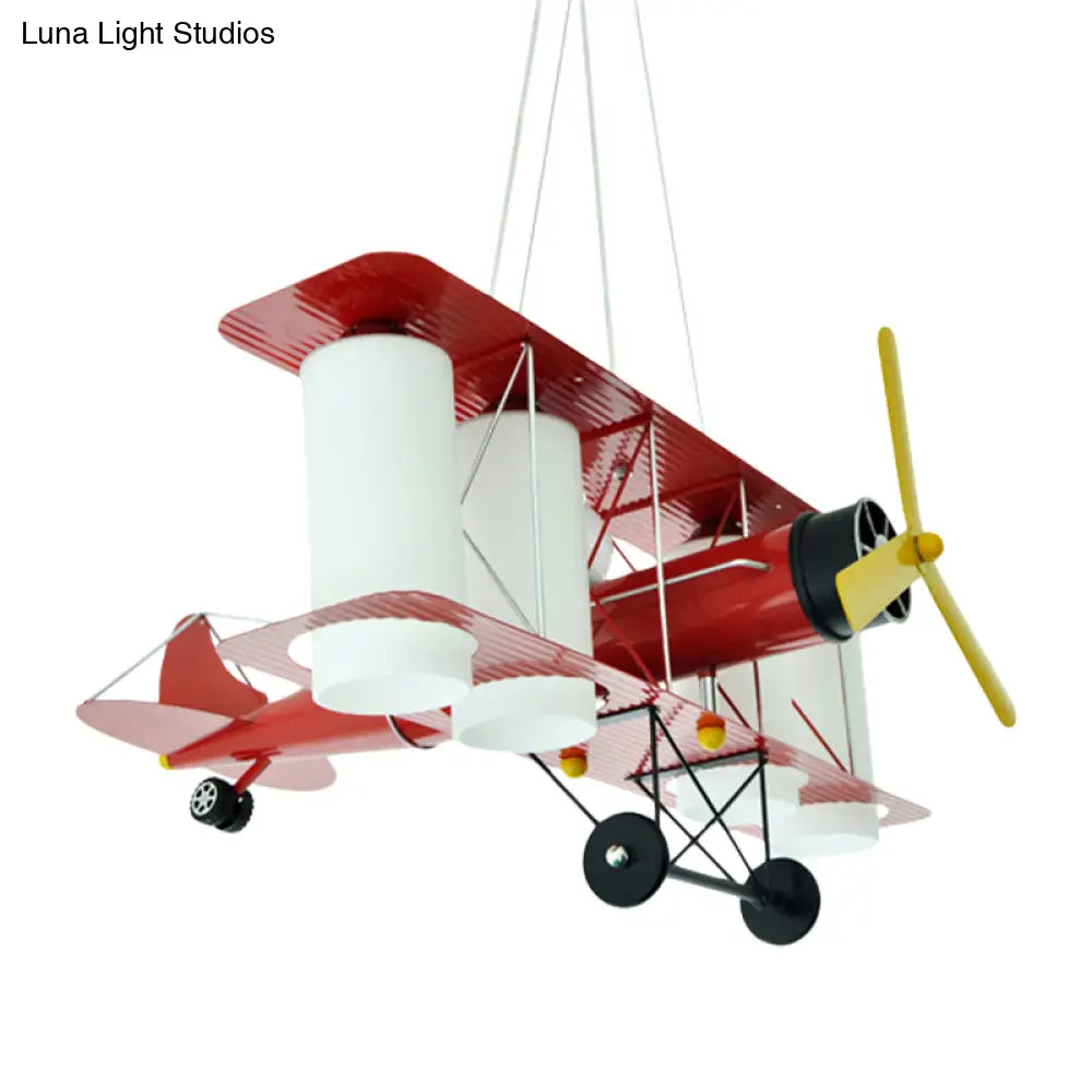 Chic Modern Metal Hanging Chandelier For Bedroom - Battle Plane Inspired