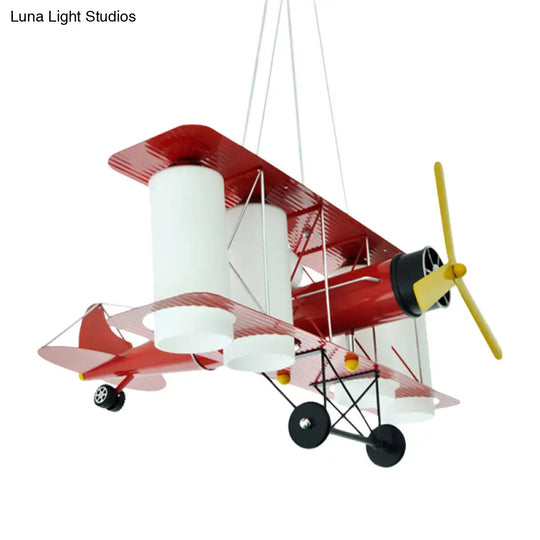 Chic Modern Metal Hanging Chandelier For Bedroom - Battle Plane Inspired