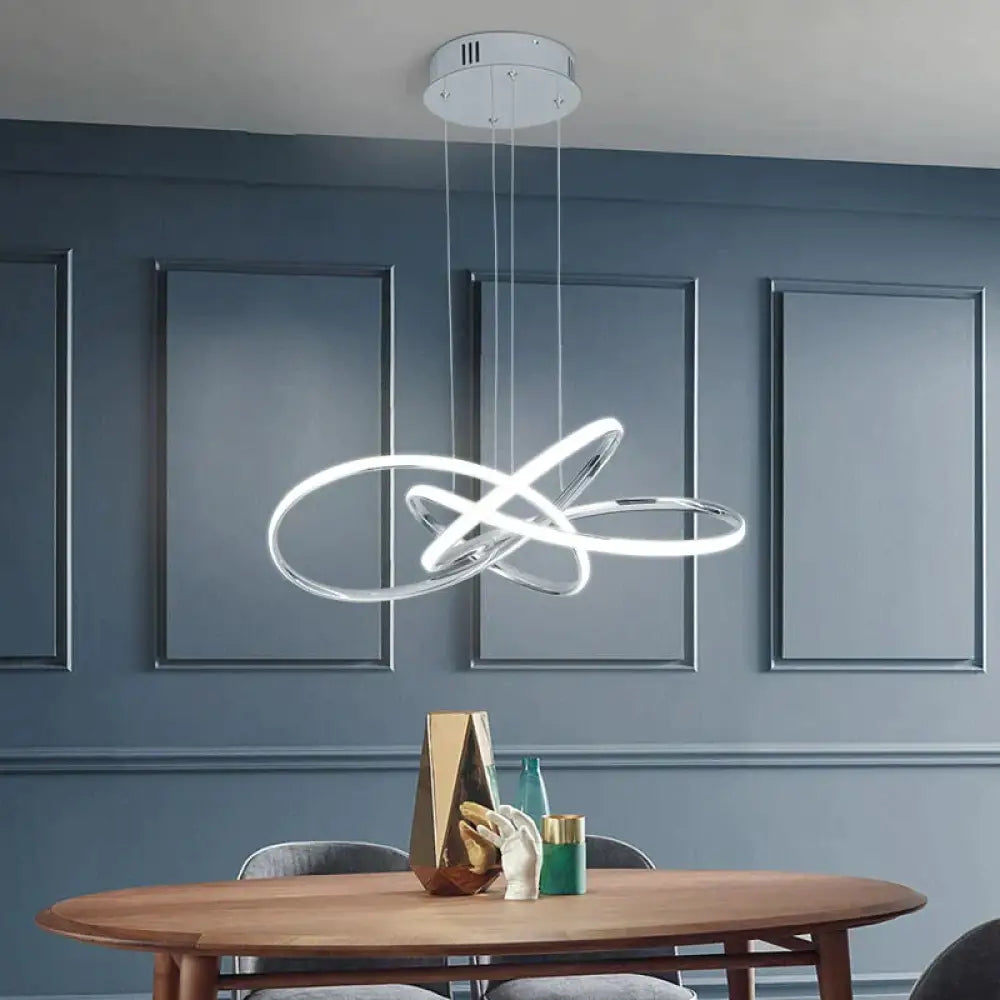 Chrome/Gold Plated Modern Led Pendant Lights For Dining Room Kitchen Hanging Lamp 90-260V Chrome /