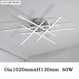 Chrome Plated Finish Modern Led Ceiling Lights For Living Room Bedroom Study Home Deco Lamp /