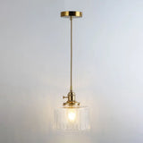 Clear Glass Pendant Lighting Fixture With Simplicity Shaded Hanging Light / S