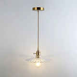 Clear Glass Pendant Lighting Fixture With Simplicity Shaded Hanging Light / U