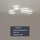 Coffee Or White Finish Modern Led Ceiling Lights For Living Room Master Bedroom Home Deco Lamp