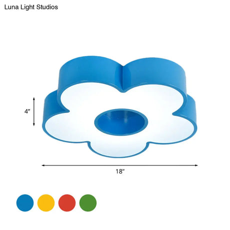 Colorful Acrylic Flower Led Ceiling Light For Kindergarten