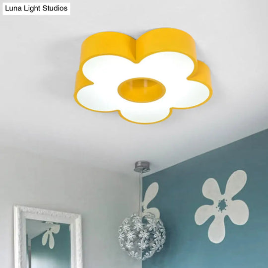 Colorful Acrylic Flower Led Ceiling Light For Kindergarten