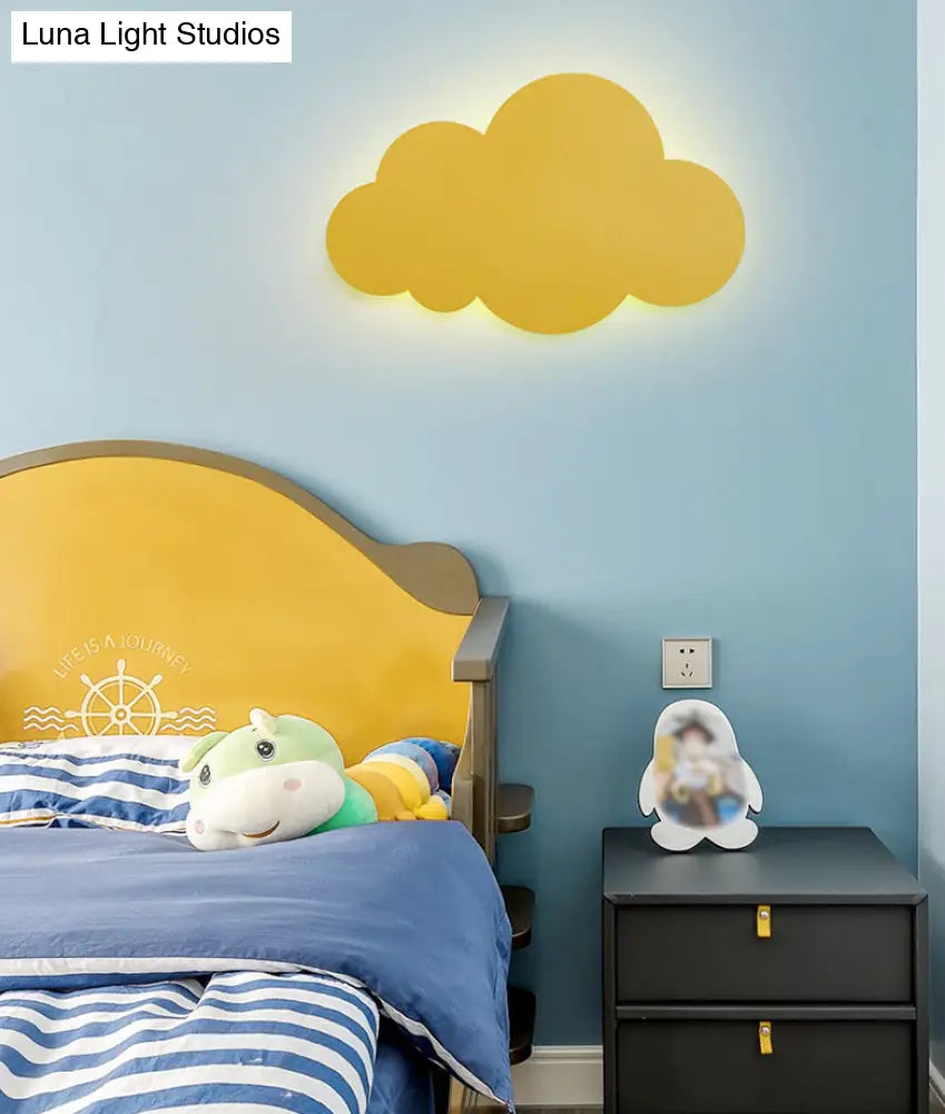 Colorful Cloud Macaroon Wall Light - Bedroom Acrylic Shade Lamp