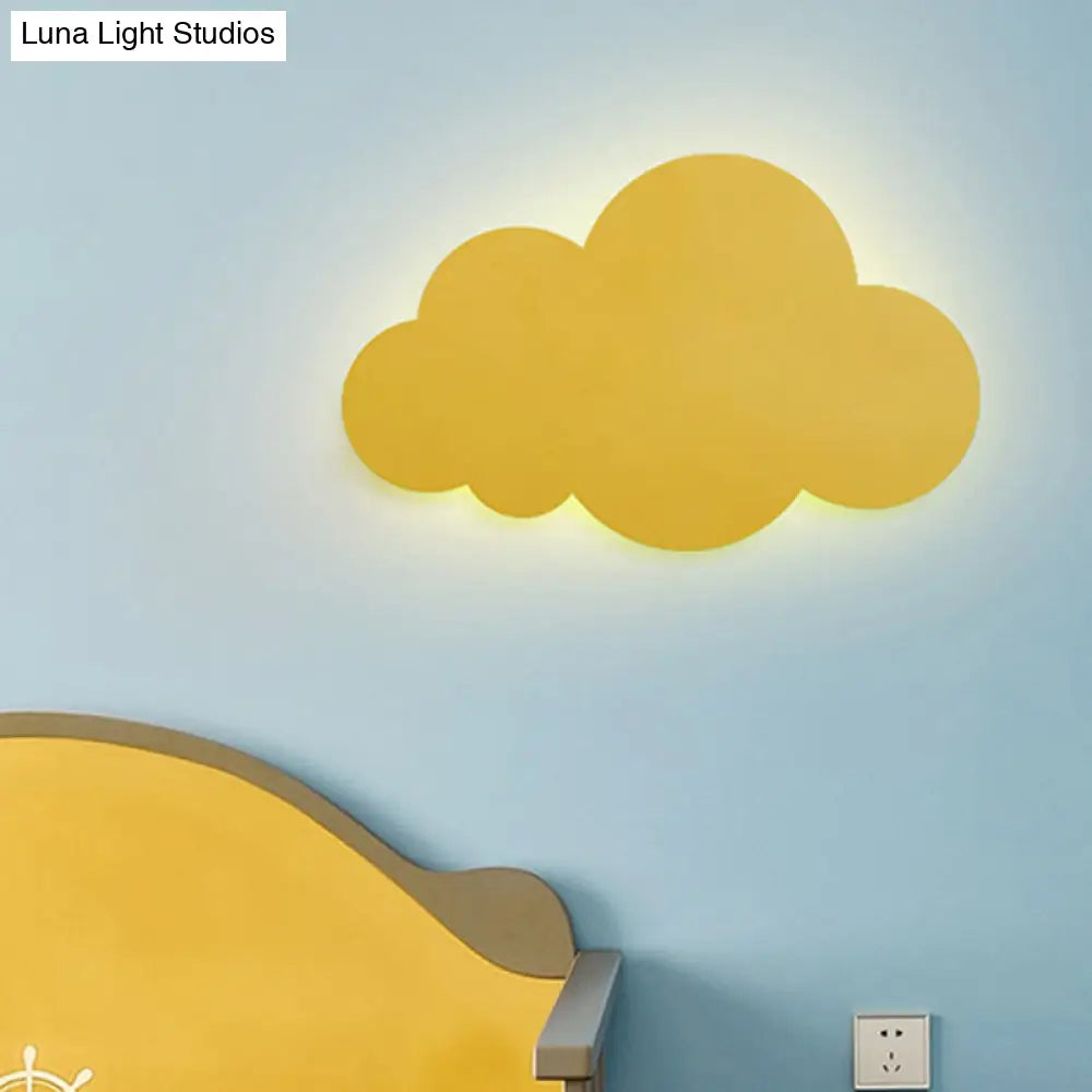 Colorful Cloud Macaroon Wall Light - Bedroom Acrylic Shade Lamp
