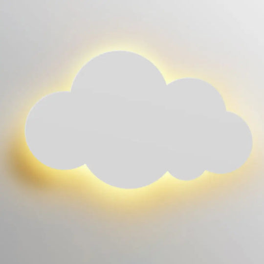 Colorful Cloud Macaroon Wall Light - Bedroom Acrylic Shade Lamp White / 8.5