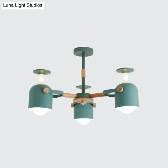 Colorful Goblet Chandelier Light For Kids Bedroom Or Kindergarten Decor