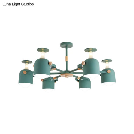 Colorful Goblet Chandelier Light For Kids Bedroom Or Kindergarten Decor
