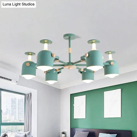 Colorful Goblet Chandelier Light For Kids Bedroom Or Kindergarten Decor