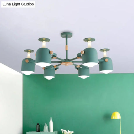 Colorful Goblet Chandelier Light For Kids Bedroom Or Kindergarten Decor