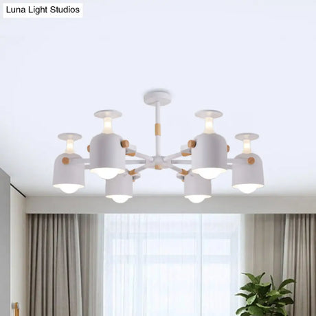 Colorful Goblet Chandelier Light For Kids Bedroom Or Kindergarten Decor