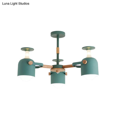 Colorful Goblet Chandelier Light For Kids Bedroom Or Kindergarten Decor