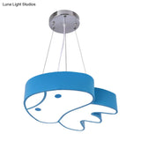 Colorful Led Suspension Light With Acrylic Jellyfish Shade - Cartoon Style Ceiling Chandelier