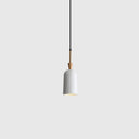 Colorful Macaron Pendant Light With Metal Shade - Industrial Hanging Lamp White / 4’