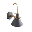 Colorful Macaroon Style Wall Mount Sconce Light For Hotel Bedrooms Grey