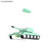 Colorful Tank Pendant Led Chandelier Light For Boys Bedroom