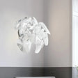 Contemporary Acrylic Single Head Wall Mount Sconce Light Fixture For Restaurants - Clear