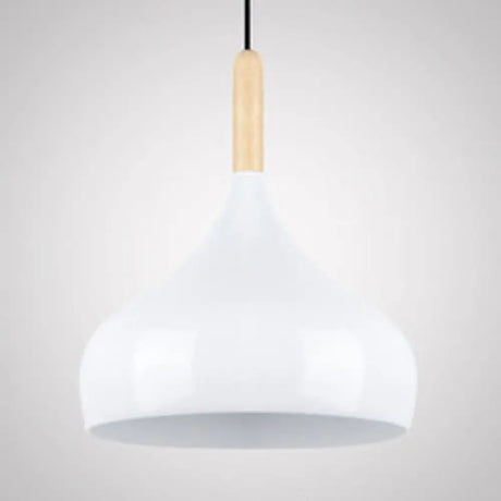 Contemporary Aluminum Pendant Light With Onion Shade – Ideal For Balcony Or Hallway 9.5/12/14