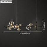 Contemporary Black Glass Pendant Lighting For Dining Table - Island Ceiling Light