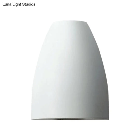 Contemporary Bullet Wall Sconce - Led Up And Downlight For Stairway Modern Metallic Finish In
