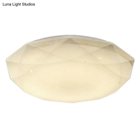 Contemporary Geometric Flush Mount Acrylic Ceiling Light For Bedroom