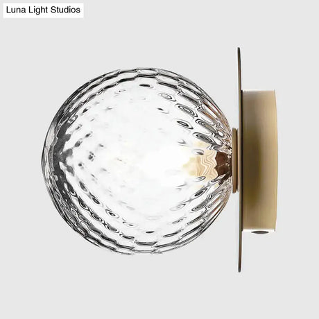 Contemporary Glass Led Flush Mount Ceiling Light - Stylish Lighting For Corridor