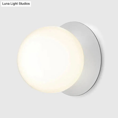 Contemporary Glass Led Flush Mount Ceiling Light - Stylish Lighting For Corridor