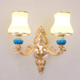 Contemporary Gold Curved Chandelier With Opaline Frosted Glass - Stylish Ceiling Suspension Lamp 2 /