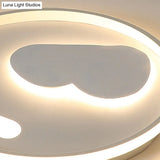 Contemporary Heart Ceiling Lamp – Led Acrylic Flush Mount Light For Hotel Hallway