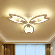 Contemporary Led Ceiling Light With Acrylic Buds - Warm/White/Natural Options 3/5/9 - Head Flush