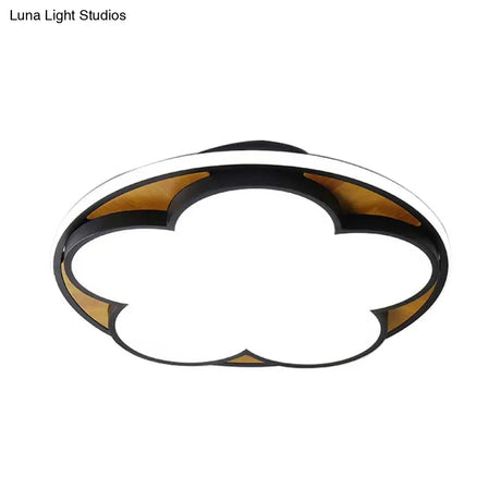 Contemporary Led Ceiling Mount Light For Kid’s Bedroom – Flat Blossom Design