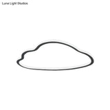 Contemporary Led Cloud Acrylic Flush Light For Bedroom Ceiling Mounted