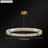 Modern Led Crystal Chandelier For Living Room Suspension Pendant Light