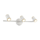 Contemporary Led Metal Wall Vanity Lamp - White/Warm Light