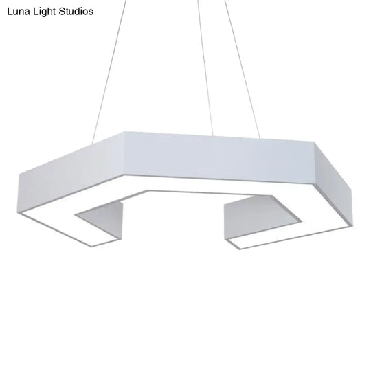 Modern Magnetic Led Pendant Light With Acrylic Shade White / 16