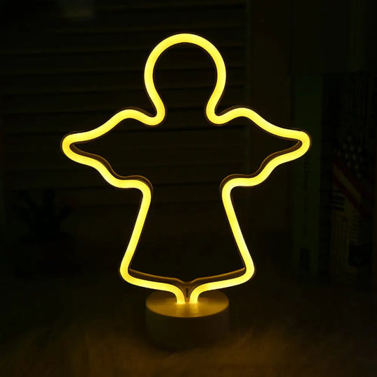 Contemporary Led Wall Night Light With Geometric White Design And Plastic Shade / F