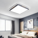 Contemporary Metal Flush Lighting In Grey/White With Led Close To Ceiling Lamp – White/Warm Light