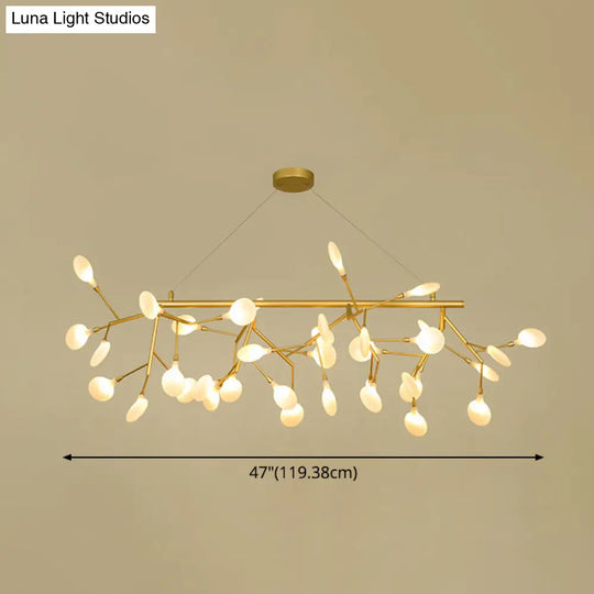 Contemporary Metal Pendant Lighting With Round Canopy For Bedroom - Island Branch Design