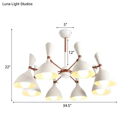 Contemporary Monochrome Kindergarten Pendant Chandelier For Living Room