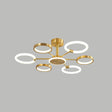 Contemporary Radial Chandelier Pendant Lighting For Living Room 6 / Brass