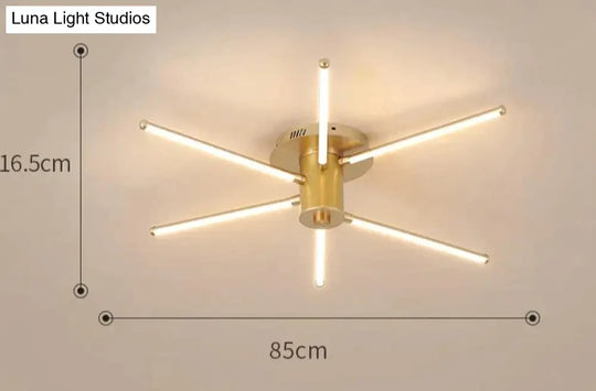 Contemporary Simple Creative Living Room Led Revolving Fireworks Ceiling