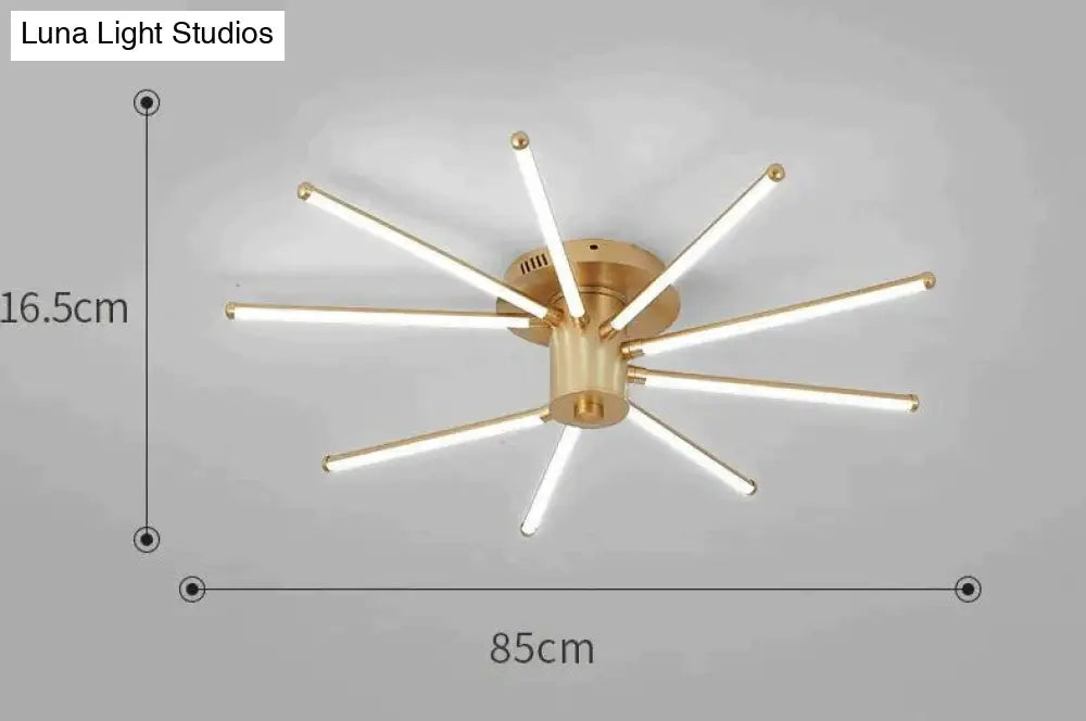 Contemporary Simple Creative Living Room Led Revolving Fireworks Ceiling