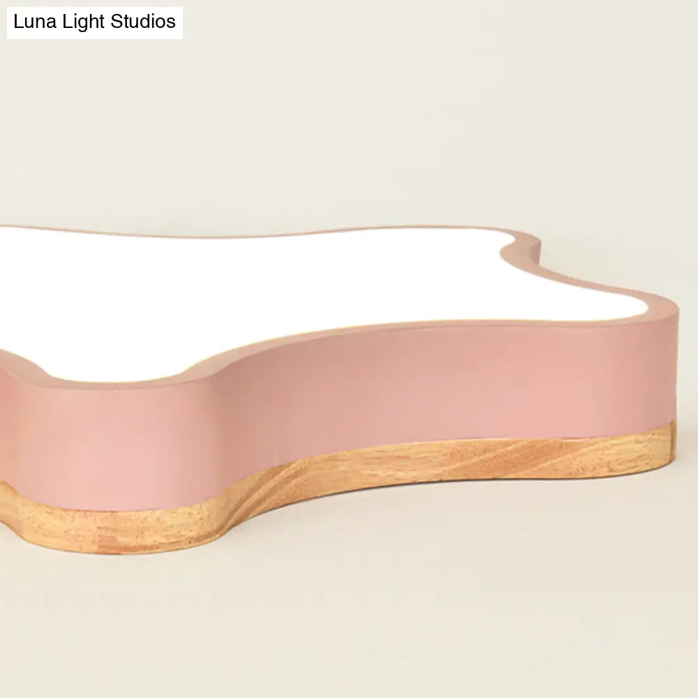 Contemporary Star - Shaped Flush Mount Acrylic Ceiling Light Fixture
